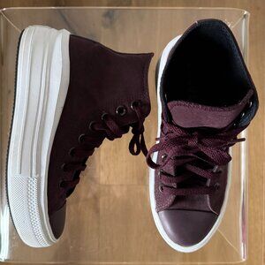 Converse Chuck Taylor All Star High Move “Diamond Metal” Black Currant – Size 5